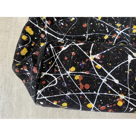 New! Zadig & Voltaire Pollock action painted black suede bag. - Picture 1 of 6